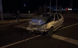 Kayganlaşan yol kazayı beraberinde getirdi: 2 yaralı