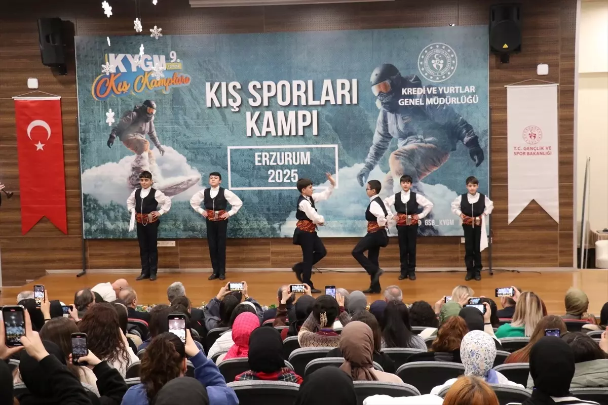 Erzurum’da düzenlenen “Kış Sporları Kampı” başladı